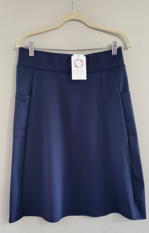 Side Pocket A-line Style Athletic Skirt in Navy (SKIRT ONLY)