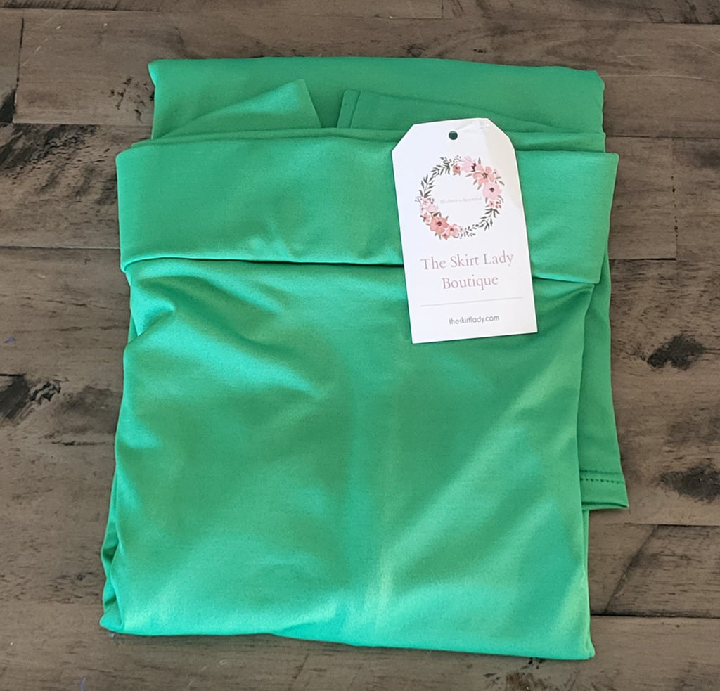 Kelly Green Athletic Pencil Style Skirt with Built-in  Leggings ATHLESIURE FABRIC