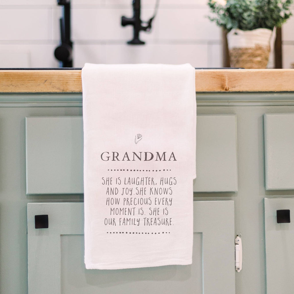 “Grandma” Tea Towel Grandmother Mother’s Day Gift